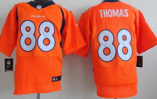 Nike Denver Broncos #88 Demaryius Thomas 2013 Orange Elite Jersey 