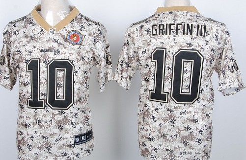 Nike Washington Redskins #10 Robert Griffin III 2013 USMC Camo Elite Jersey