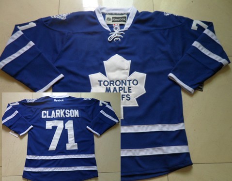 Toronto Maple Leafs #71 David Clarkson Blue Jersey 