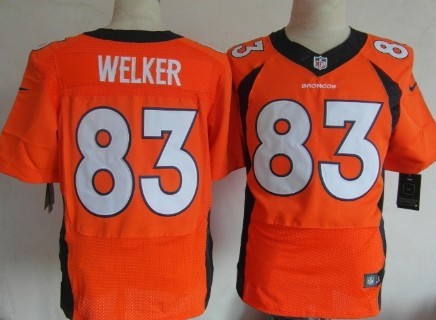 Nike Denver Broncos #83 Wes Welker 2013 Orange Elite Jersey 