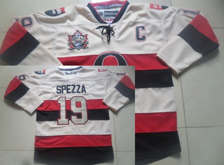 Ottawa Senators #19 Jason Spezza 2014 Heritage Classic Cream Jersey 