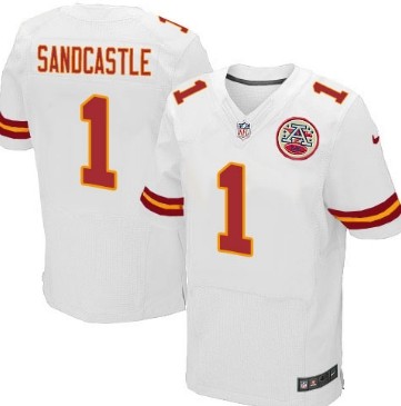 Nike Kansas City Chiefs #1 Leon Sandcastle White Elite Jersey 