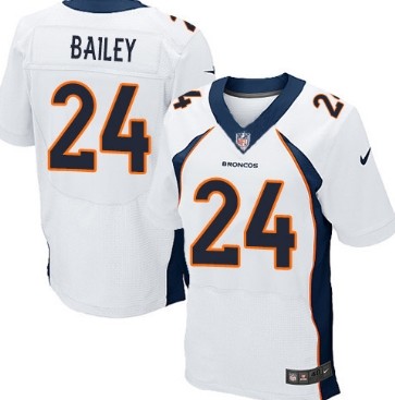 Nike Denver Broncos #24 Champ Bailey 2013 White Elite Jersey 