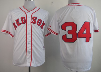 Boston Red Sox #34 David Ortiz 1936 White Jersey 