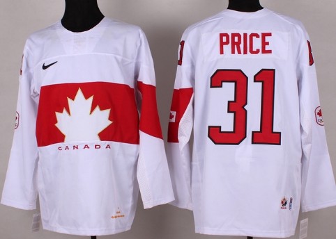 2014 Olympics Canada #31 Carey Price White Jersey 