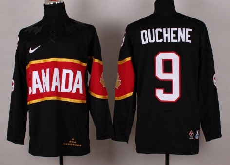 2014 Olympics Canada #9 Matt Duchene Black Jersey 