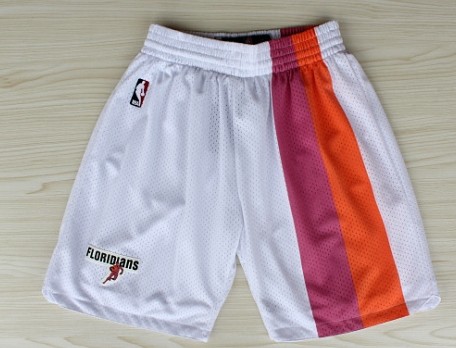 Miami Heat White Floridians Rainbow Short 