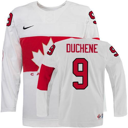 2014 Olympics Canada #9 Matt Duchene White Jersey 