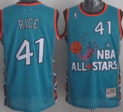 NBA 1996 All-Star #41 Glenn Rice Green Swingman Throwback Jersey 