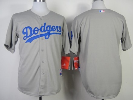 Los Angeles Dodgers Blank 2014 Gray Jersey 