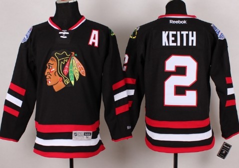 Chicago Blackhawks #2 Duncan Keith 2014 Stadium Series Black Jersey 