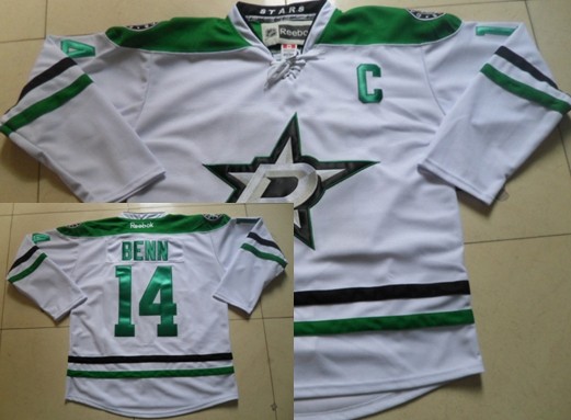 Dallas Stars #14 Jamie Benn 2013 White Jersey 