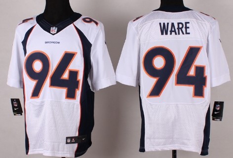 Nike Denver Broncos #94 DeMarcus Ware 2013 White Elite Jersey 