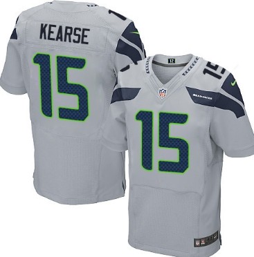 Nike Seattle Seahawks #15 Jermaine Kearse Gray Elite Jersey 