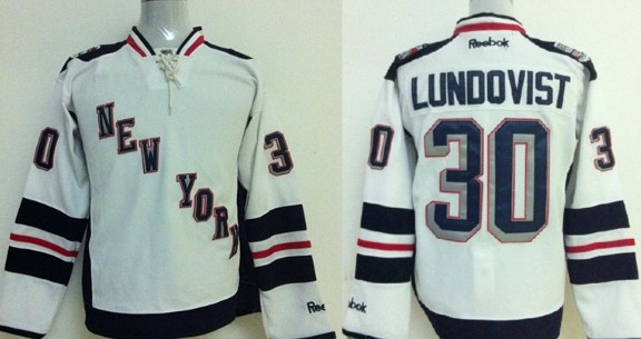 New York Rangers #30 Henrik Lundqvist 2014 Stadium Series White Jersey 