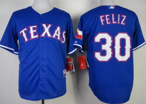 Texas Rangers #30 Neftali Feliz 2014 Blue Jersey 