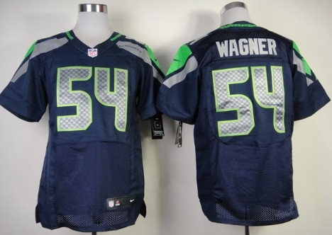 Nike Seattle Seahawks #54 Bobby Wagner Navy Blue Elite Jersey 