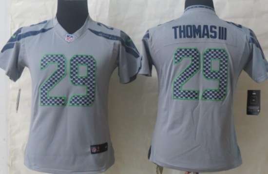 Nike Seattle Seahawks #29 Earl Thomas III Gray Limited Womens Jersey