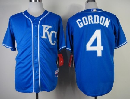 Kansas City Royals #4 Alex Gordon 2014 Blue Jersey 