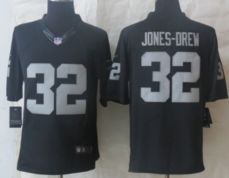 Nike Oakland Raiders #32 Maurice Jones-Drew Black Limited Jersey 