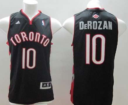 Toronto Raptors #10 Demar DeRozan Revolution 30 Swingman Black Jersey