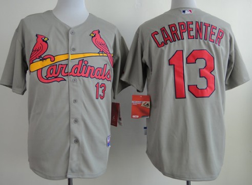 St. Louis Cardinals #13 Matt Carpenter Gray Jersey 