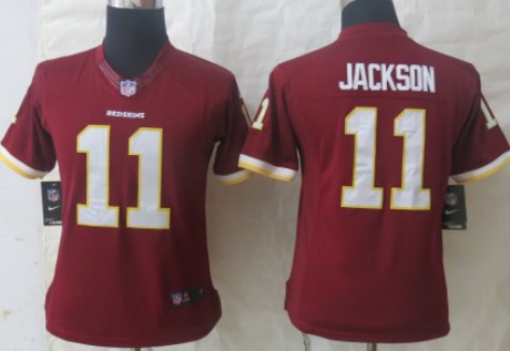 Nike Washington Redskins #11 DeSean Jackson Red Limited Womens Jersey 