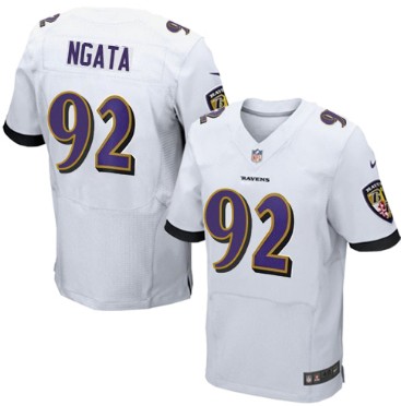 Nike Baltimore Ravens #92 Haloti Ngata 2013 White Elite Jersey 