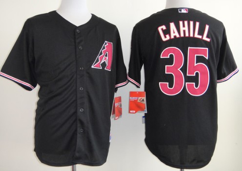 Arizona Diamondbacks #35 Trevor Cahill Black Jersey 