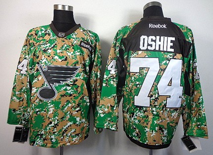 St. Louis Blues #74 T.J. Oshie 2014 Camo Jersey 