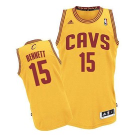 Cleveland Cavaliers #15 Anthony Bennett Yellow Swingman Jersey