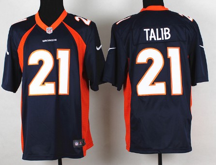 Nike Denver Broncos #21 Aqib Talib 2013 Blue Game Jersey 