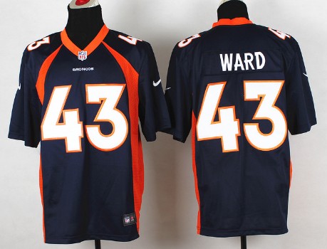 Nike Denver Broncos #43 T.J. Ward 2013 Blue Game Jersey 