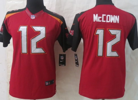 Nike Tampa Bay Buccaneers #12 Josh McCown 2014 Red Limited Kids Jersey 