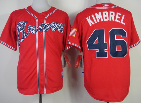 Atlanta Braves #46 Craig Kimbrel 2014 Red Jersey