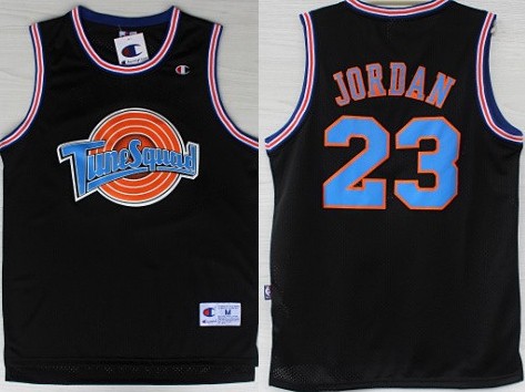 NBA Space Jam #23 Michael Jordan Black Swingman Throwback Jersey 