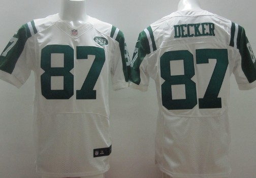 Nike New York Jets #87 Eric Decker White Elite Jersey 