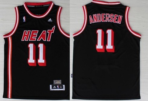 Miami Heat #11 Chris Andersen ABA Hardwood Classics Swingman Black Jersey 