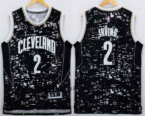 Men's Cleveland Cavaliers #2 Kyrie Irving Adidas 2015 Urban Luminous Swingman Jersey