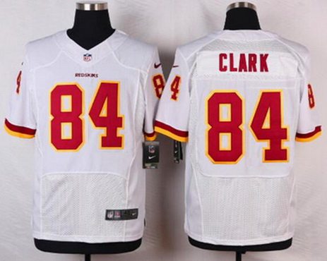 Men's Washington Redskins #84 Gary Clark White Retired Player NFL Nike Elite Jersey