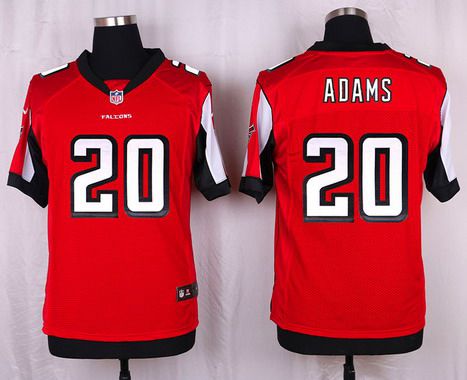 Men's Atlanta Falcons #20 Phillip Adams Red Team Color NFL Nike Elite Jersey