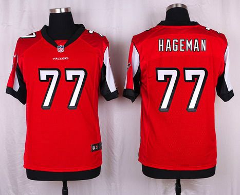 Men's Atlanta Falcons #77 Ra'Shede Hageman Red Team Color NFL Nike Elite Jersey