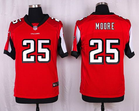 Men's Atlanta Falcons #25 William Moore Red Team Color NFL Nike Elite Jersey