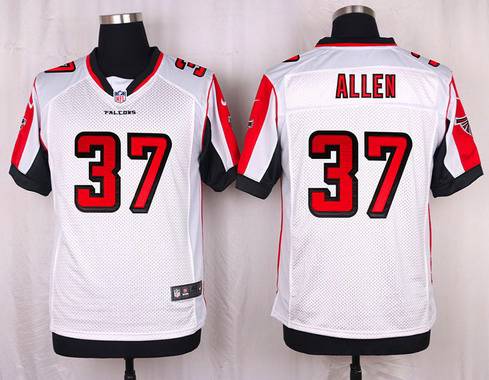 Men's Atlanta Falcons #37 Ricardo Allen White Road NFL Nike Elite Jersey