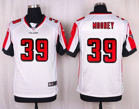 Men's Atlanta Falcons #39 Collin Mooney White Road NFL Nike Elite Jersey