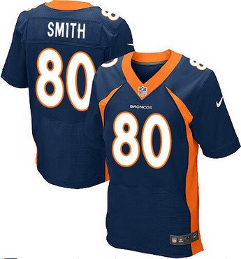 Men's Denver Broncos #80 Rod Smith Navy Blue Retired Player NFL Nike Elite Jersey