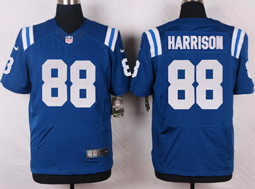 Men's Indianapolis Colts #88 Marvin Harrison Royal Blue Retired Player NFL Nike Elite Jersey