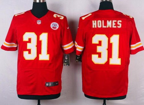 Men's Kansas City Chiefs #31 Priest Holmes Red Retired Player NFL Nike Elite Jersey