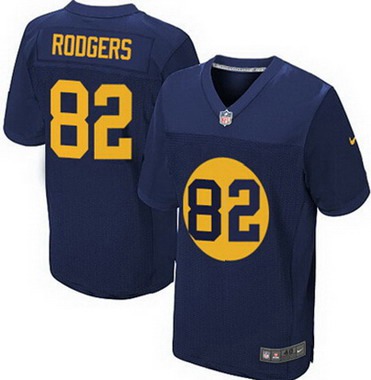 Men's Green Bay Packers #82 Richard Rodgers Navy Blue Alternate NFL Nike Elite Jersey