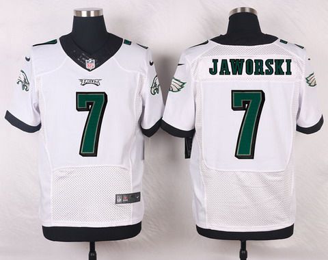 Men's Philadelphia Eagles #7 Ron Jaworski White Retired Player NFL Nike Elite Jersey